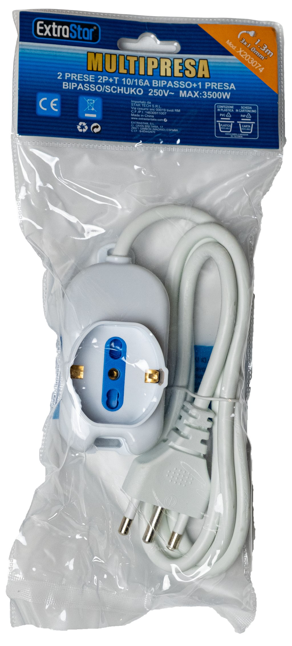 PROLUNGA E PRESA MULTIPLA