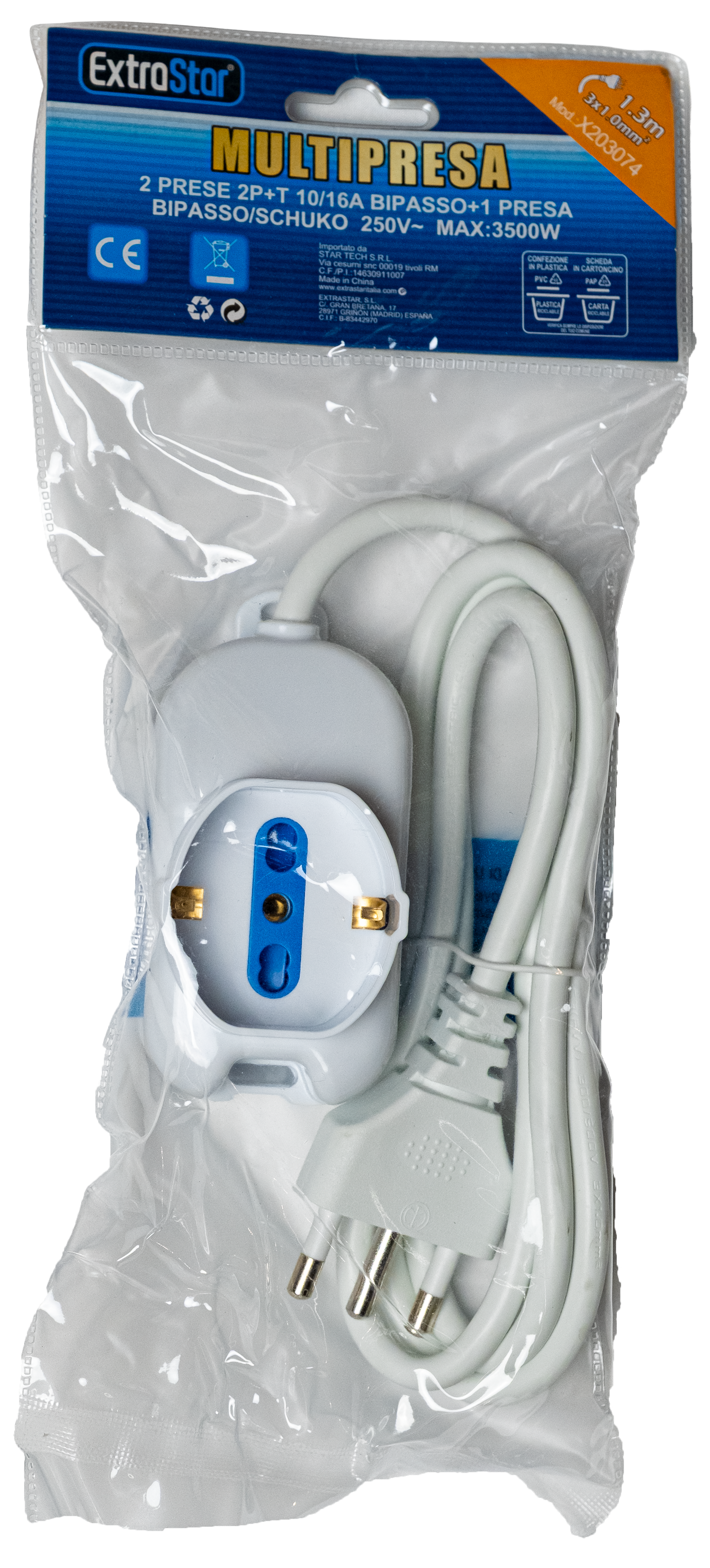 PROLUNGA E PRESA MULTIPLA